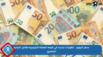 سعر اليورو.. تطورات جديدة في قيمة العملة الأوروبية مقابل الجنيه المصري